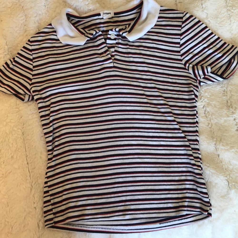 Cute striped garage top